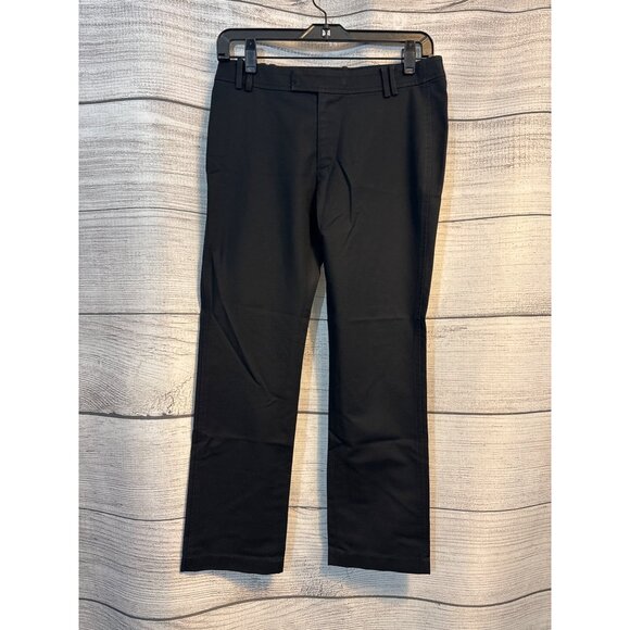 Derek Lam Crosby 10 Black Slim Straight Dress Pants Size 0 - Picture 1 of 4